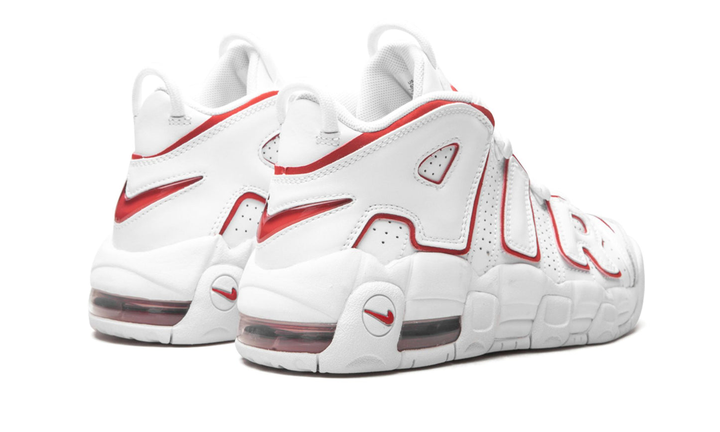 Nike Air More Uptempo GS  "White / Varsity Red"