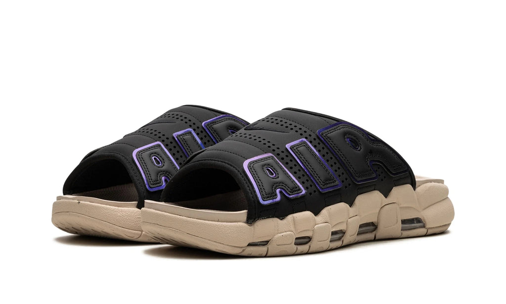 Nike Air More Uptempo Slide "Black Sanddrift Iridescent"