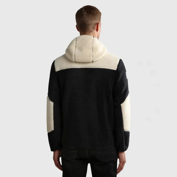 Napapijri Yupik Full Zip 3 - Fleece Jacket Black/White