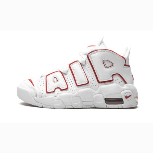 Nike Air More Uptempo GS  "White / Varsity Red"