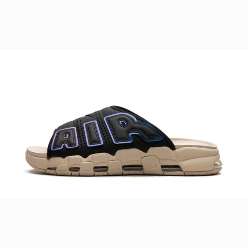 Nike Air More Uptempo Slide "Black Sanddrift Iridescent"