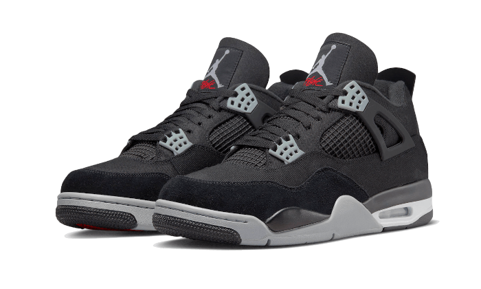 Air Jordan 4 Retro ''BLACK CANVAS''
